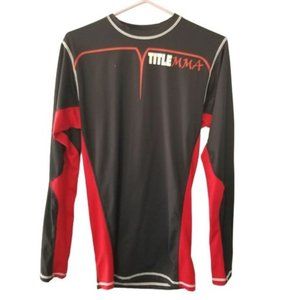 Title MMA Mens L Black Long Sleeves Crew Neck Comp